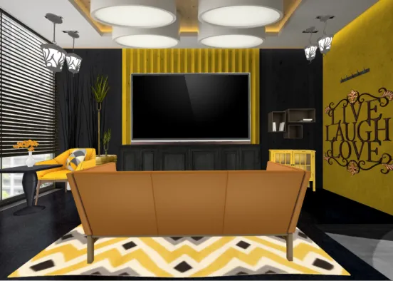 Black and yellow Design Rendering