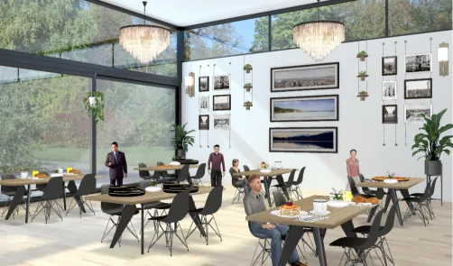 Modern restaurant