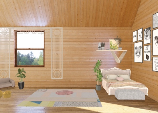 cabin Design Rendering