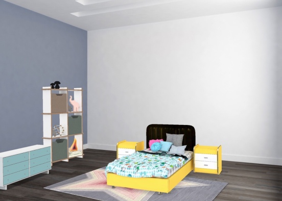kids bed room Design Rendering
