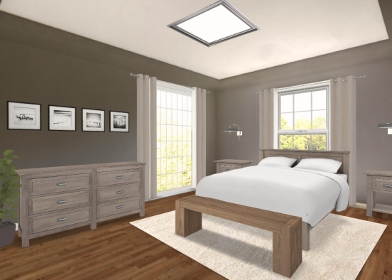 Comfortable Bedroom Design Rendering