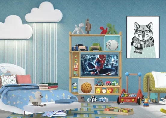 # blue room Визуализация дизайна