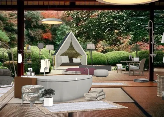 # no secrets - bath in the garden Визуализация дизайна