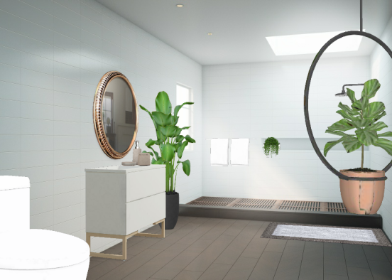 Small modern New York bathroom  Design Rendering