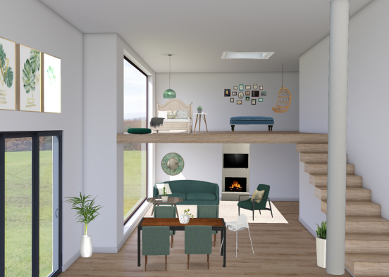 House for a young couple with a child  Design Rendering