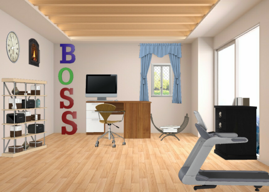 Dads boss office Design Rendering