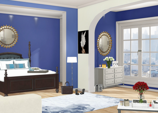 Blue bedroom 2 Design Rendering