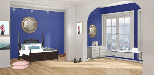 Blue bedroom 