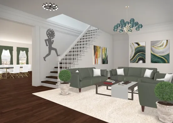 lounge and dining  Design Rendering