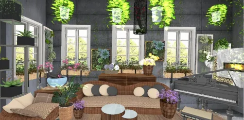  Um lindo jardim para aconchego de todos.