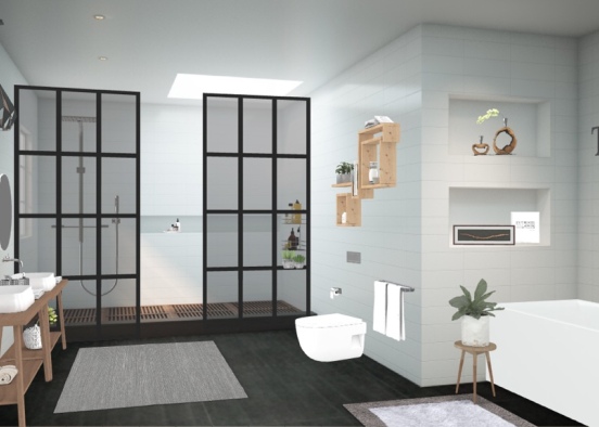 cozy bathroom  Design Rendering