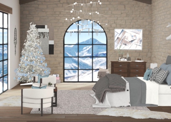Alpine Bedroom Design Rendering