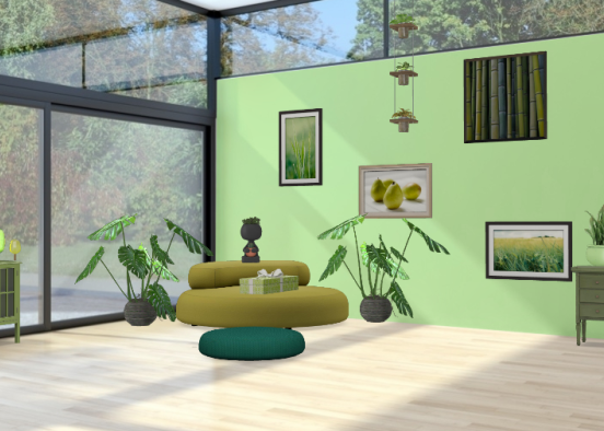 Green cute and smart sexy  Design Rendering