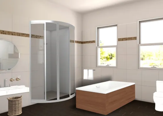 banheiro moderno Design Rendering