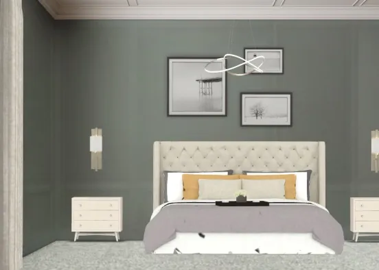 simple pallet bedroom  Design Rendering
