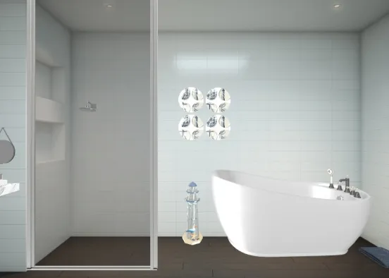 ocean style modern bathroom 🚽🌊 Design Rendering