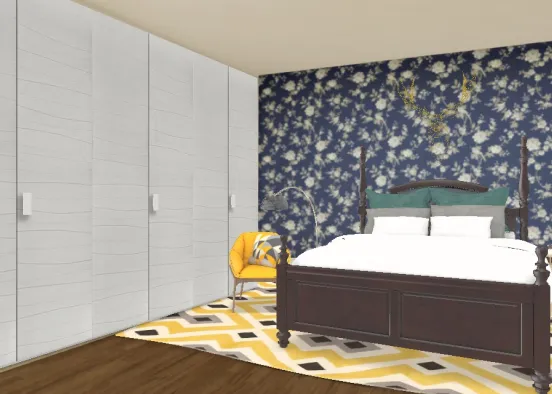 pattern feature wall Design Rendering