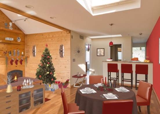 Christmas lunch Design Rendering