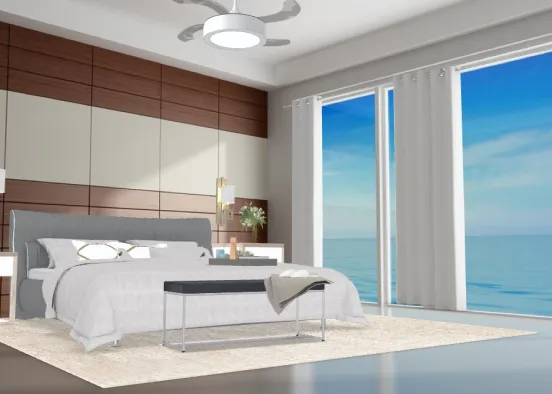 hotel bedroom  Design Rendering