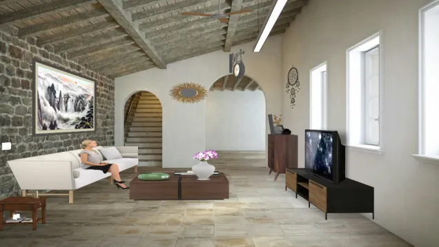 Village modern living room