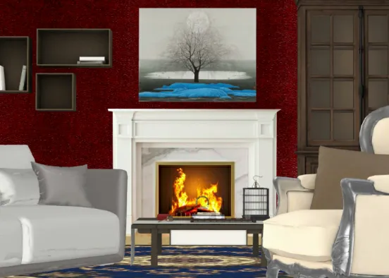 Beautiful memories by the fireplace Design Rendering