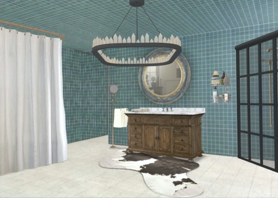 Bathing Room Design Rendering