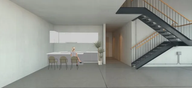 Coolest Loft Apartment Kitchen Ever! Modern