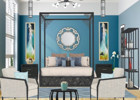 style and sass adorn this bedroom  Design Rendering