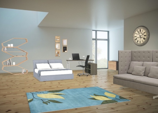 Una habitación simple  Design Rendering