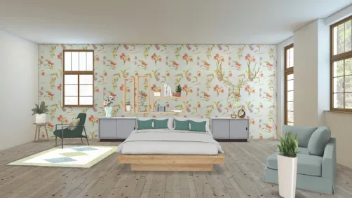 Una habitación verde 