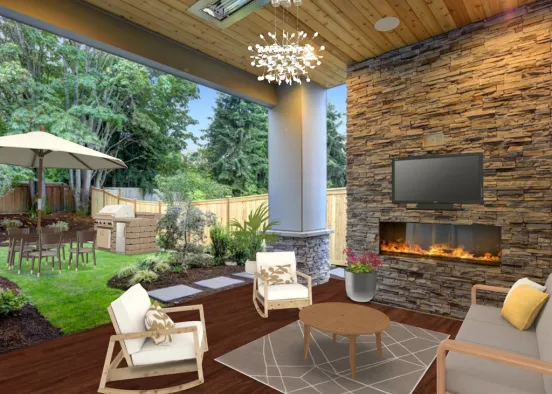 out side patio  Design Rendering