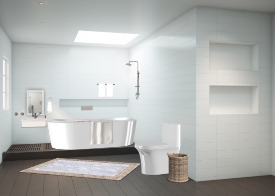 Bathroom for a luxury Design Rendering