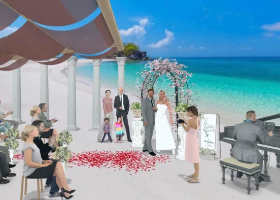Wedding on te beach  Design Rendering