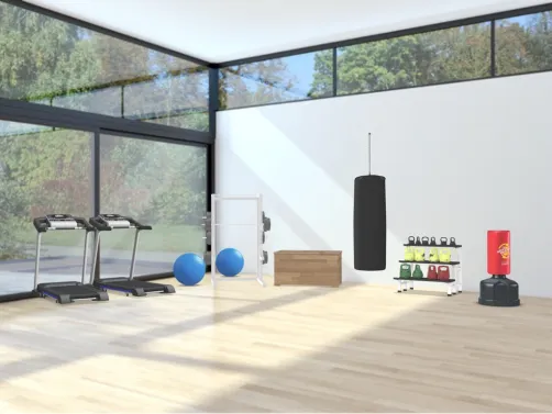 gym ( thanks for coming with me on this huge house tour)# I WAS BORED 