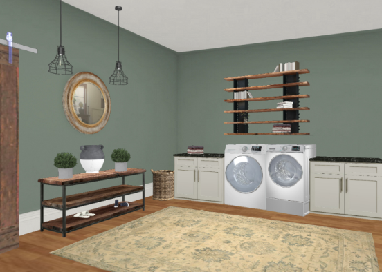 Laundry/changing room Design Rendering