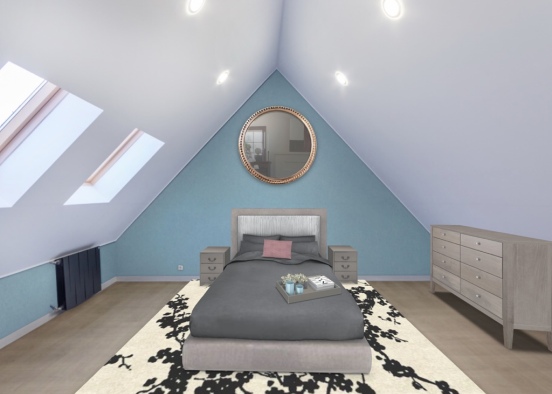 classic bedroom Design Rendering