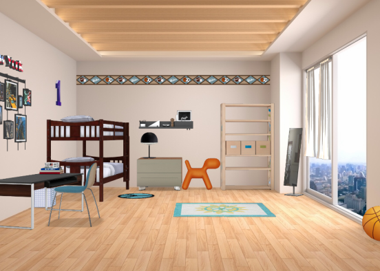 Little boys bedroom  Design Rendering