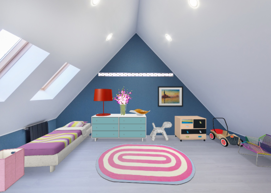 Little girls bedroom  Design Rendering