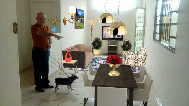Projeto de decoração de residência em realidade virtual Design Rendering