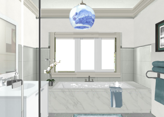 My basic bathroom Design Rendering
