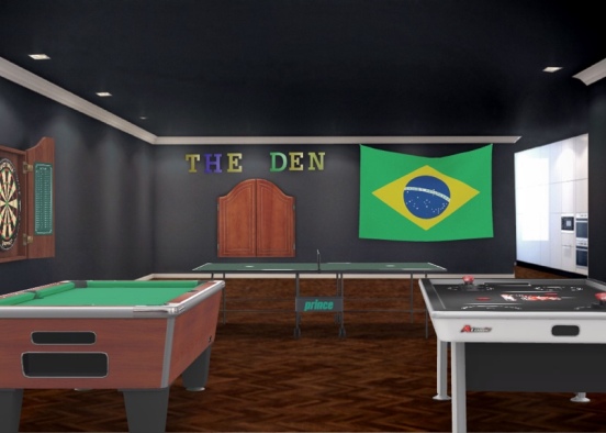 Dream Game Room Design Rendering