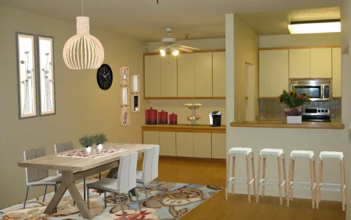 Small apartment kitchen