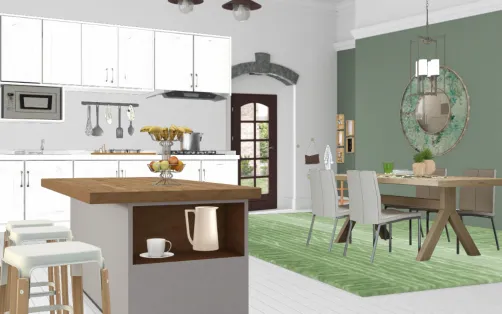I love big roomy kitchens
