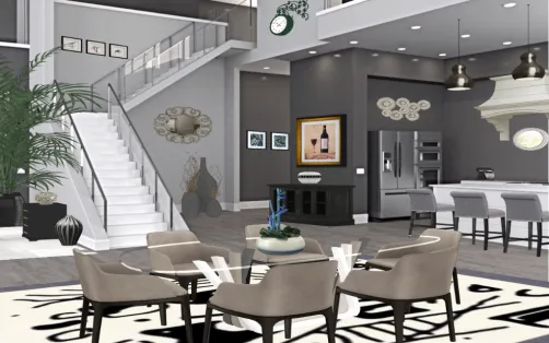 Roomy kitchen
