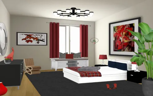 Black and White and red all over