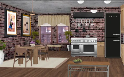 Small apartment kitchen