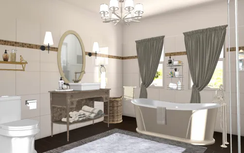 Simple bathroom