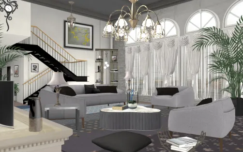 Roomy living room