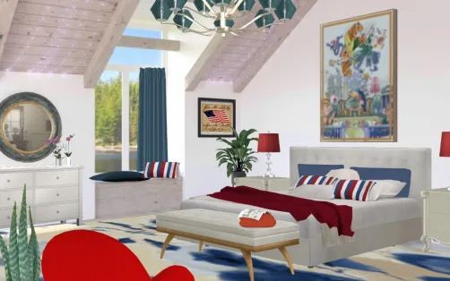 Patriotic bedroom