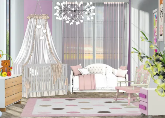 Pink room 😍💖 Design Rendering